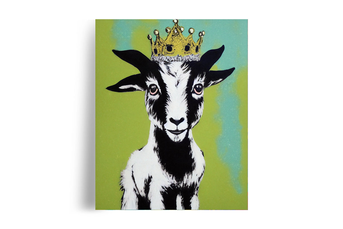 CROWN BABY GOAT POSTER – Anne Wesley CROWN BABY GOAT POSTER – Anne Wesley