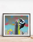 SAN FRANCISCO SALESFORCE TOWER GORILLA POSTER