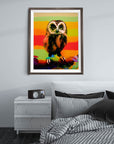 COUCOU HIBOU OWL POSTER