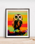 COUCOU HIBOU OWL POSTER