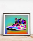 AIR JORDAN 1 RAINBOW POSTER