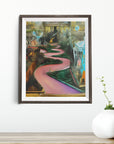 SAN FRANCISCO LOMBARD STREET IN WONDERLAND POSTER