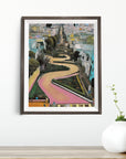 SAN FRANCISCO LOMBARD STREET POSTER