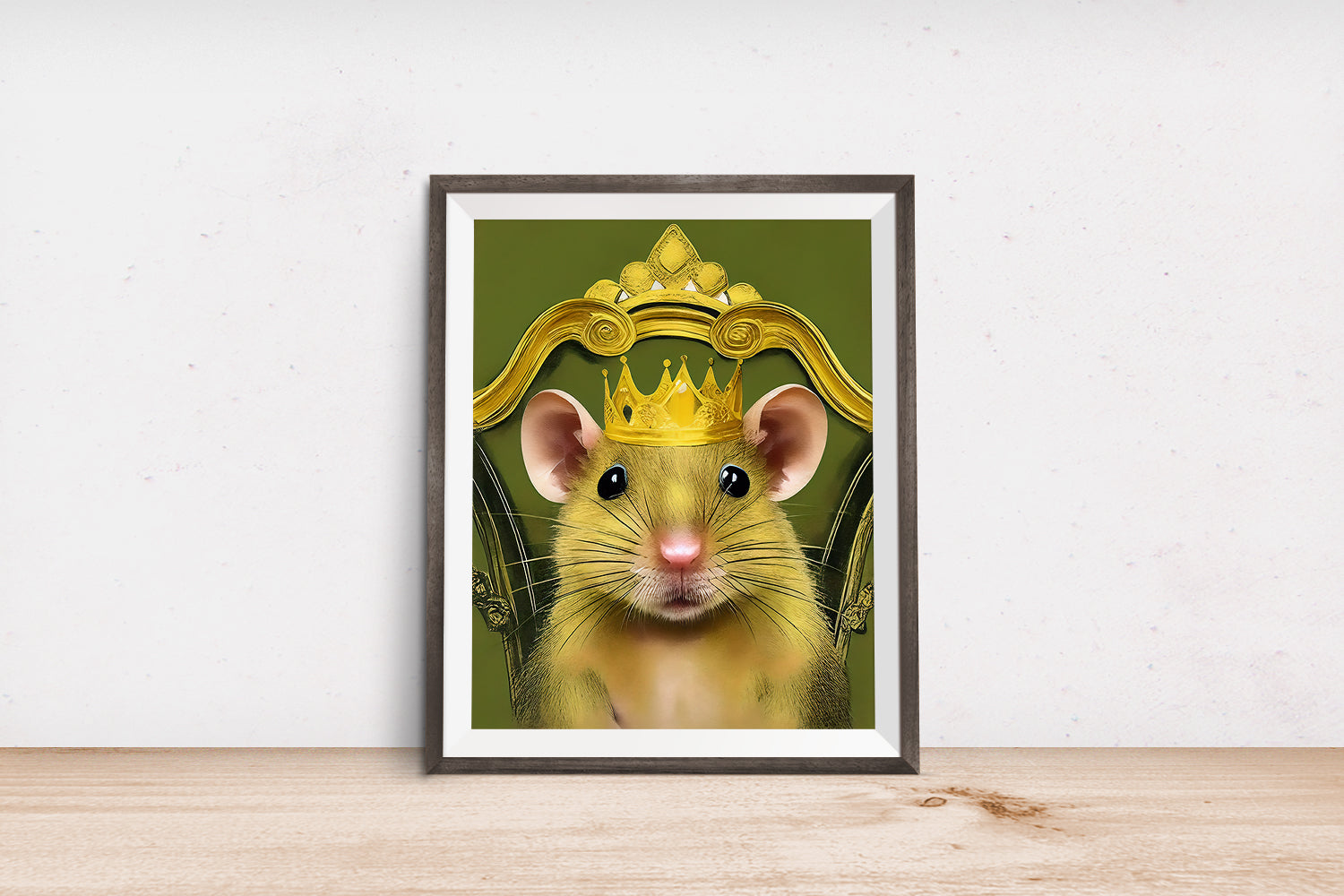 CROWN GOLDEN RAT MON PETIT SOURIS POSTER – Anne Wesley