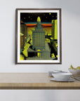 OAKLAND DOWNTOWN ON MARS POSTER