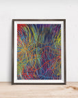 RAINBOW WEB EXPLOSION POSTER