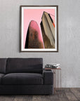 SAN FRANCISCO SALESFORCE TOWER IN PINK POSTER