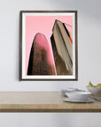 SAN FRANCISCO SALESFORCE TOWER IN PINK POSTER