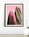 SAN FRANCISCO SALESFORCE TOWER IN PINK POSTER