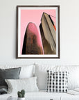 SAN FRANCISCO SALESFORCE TOWER IN PINK POSTER
