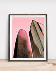 SAN FRANCISCO SALESFORCE TOWER IN PINK POSTER