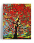 SCARLET OAK TREE POSTER