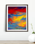 SUNSET CLOUDS POSTER