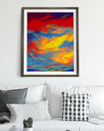 SUNSET CLOUDS POSTER