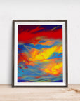 SUNSET CLOUDS POSTER