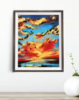 SUNSET CLOUDS POSTER