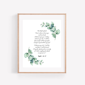 Personalized Wedding Day Love Letter / Wedding Vows / First Dance Song Cotton Anniversary Print - Eucalyptus
