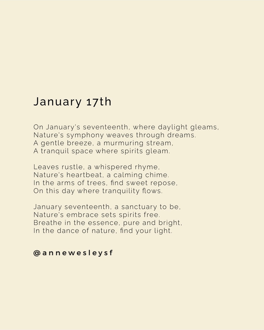 Harmony Unveiled: Mindful Living on January's Seventeenth