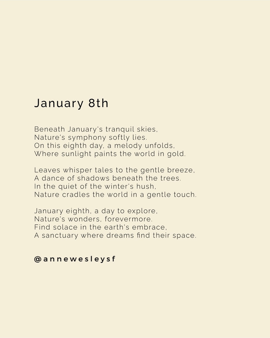 Harmony Unveiled: A Mindful Celebration on January's Eighth Day