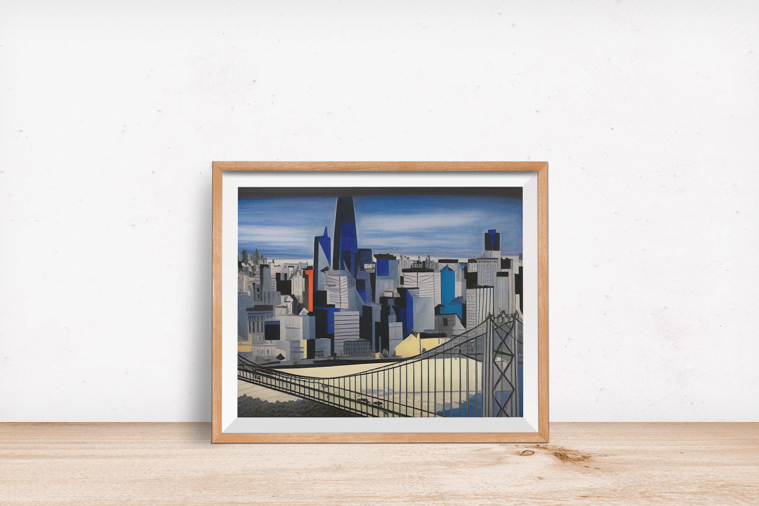 SAN FRANCISCO in the style of Pablo Picasso POSTER