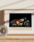1955 TRIUMPH MOTOCYCLE T110 FRAME POSTER