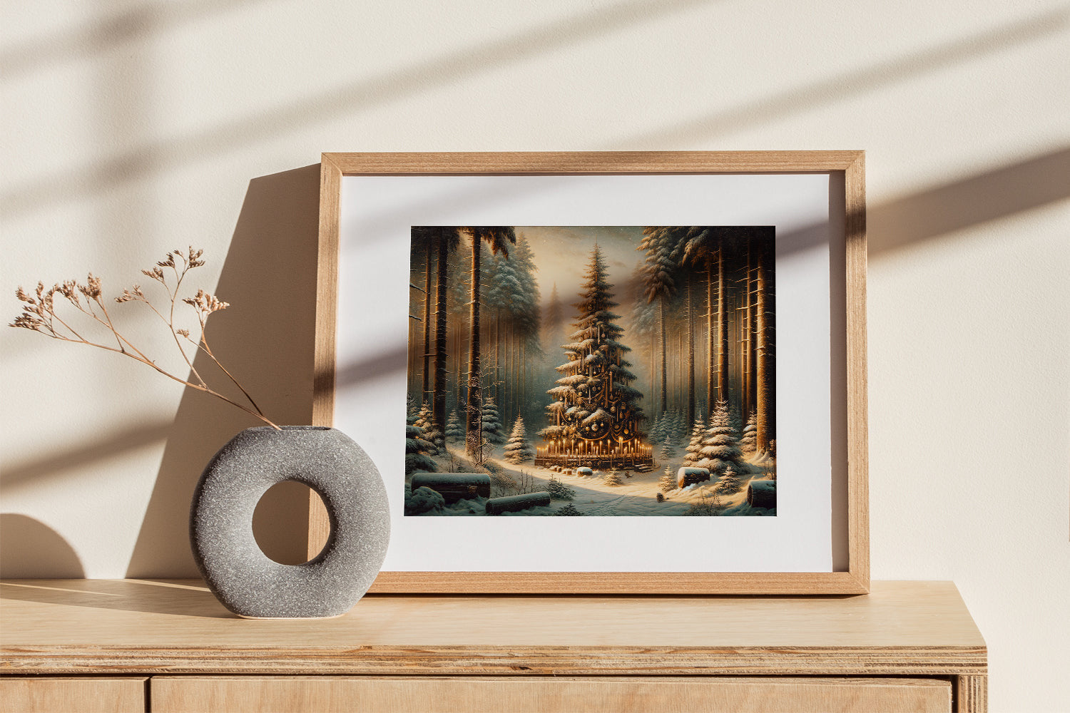 CHRISTMAS WINTER WOODS Poster