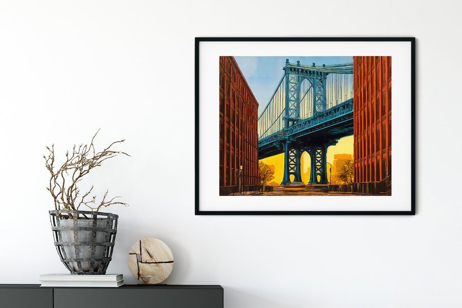 NEW YORK MANHATTAN BRIDGE POSTER