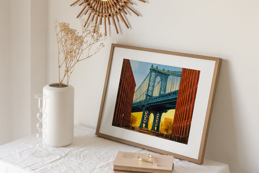 NEW YORK MANHATTAN BRIDGE POSTER