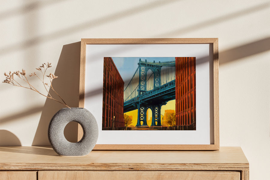 NEW YORK MANHATTAN BRIDGE POSTER