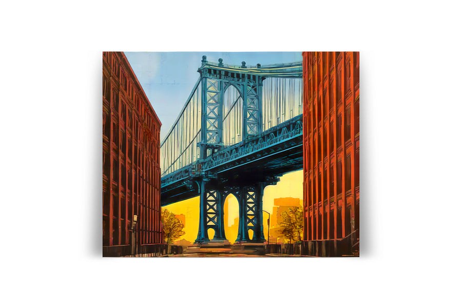 NEW YORK MANHATTAN BRIDGE POSTER