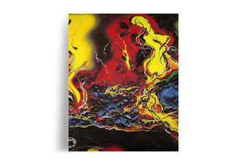 ABSTRACT VOLCANO POSTER