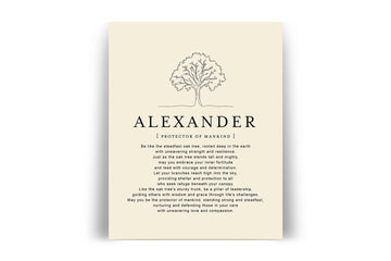 ALEXANDER -  Name Art Print