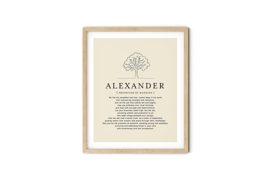 ALEXANDER -  Name Art Print