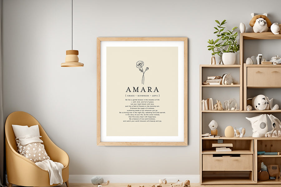 AMARA -  Name Art Print