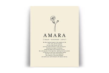 AMARA -  Name Art Print