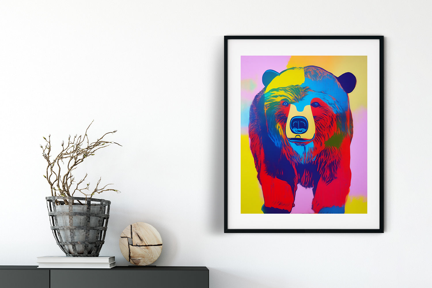 BEAR POP ART POSTER