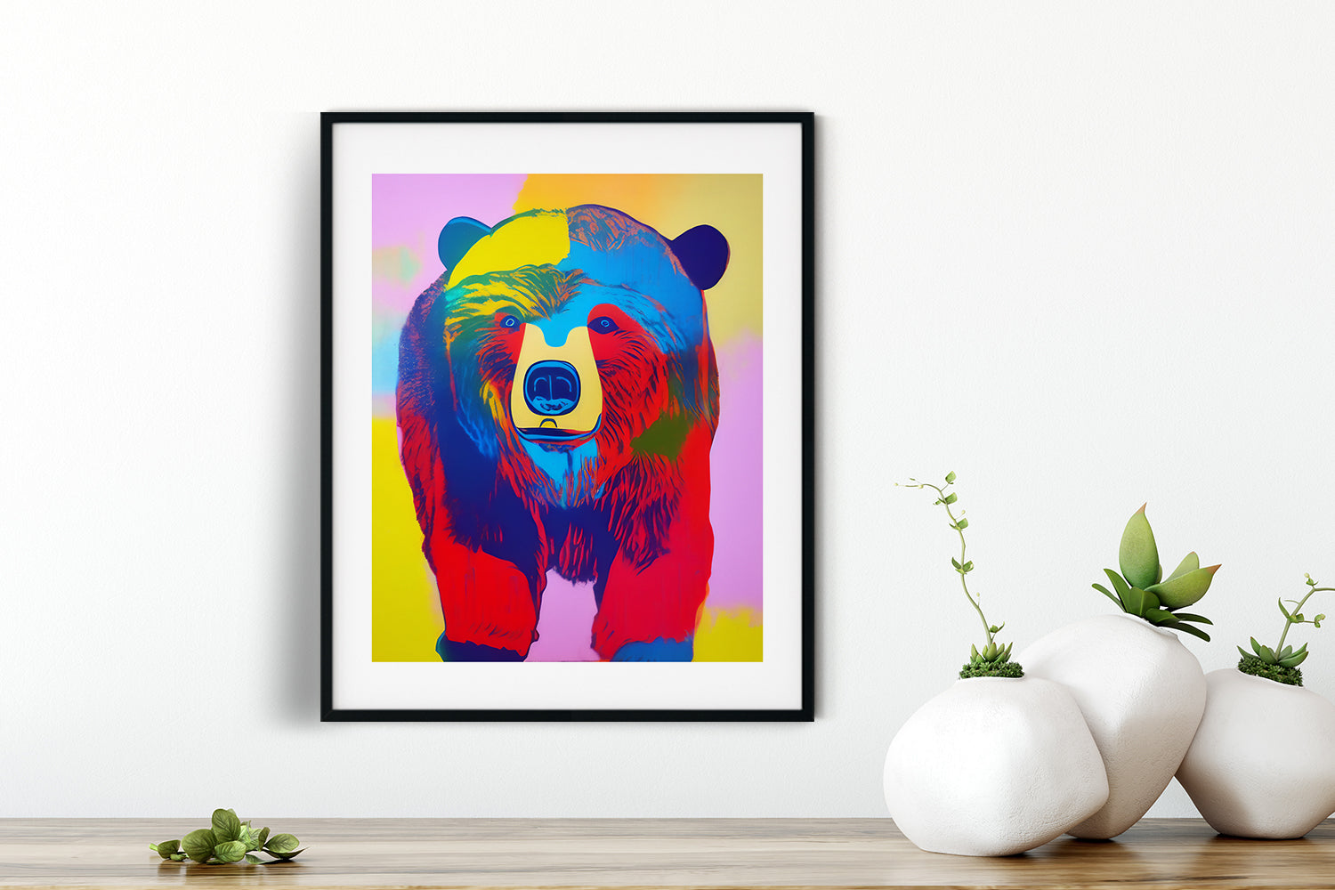 BEAR POP ART POSTER