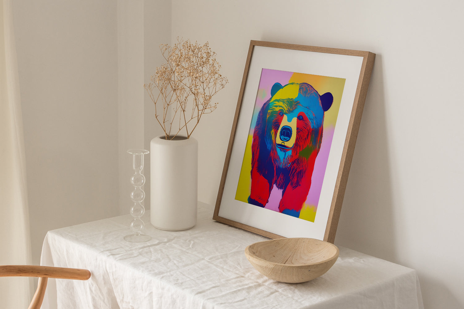 BEAR POP ART POSTER