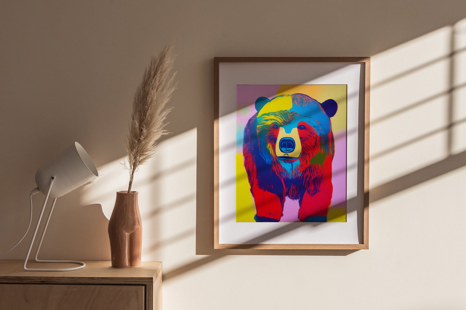 BEAR POP ART POSTER