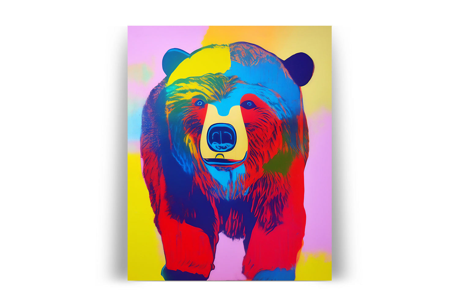 BEAR POP ART POSTER