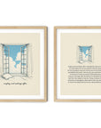 'Unplug and Recharge Often' BLUE SKY Positive Affirmation Art Print - Set of 2 Prints