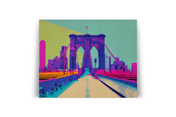 NEW YORK BROOKLYN BRIDGE WALKWAY POSTER