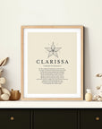 CLARISSA -  Name Art Print