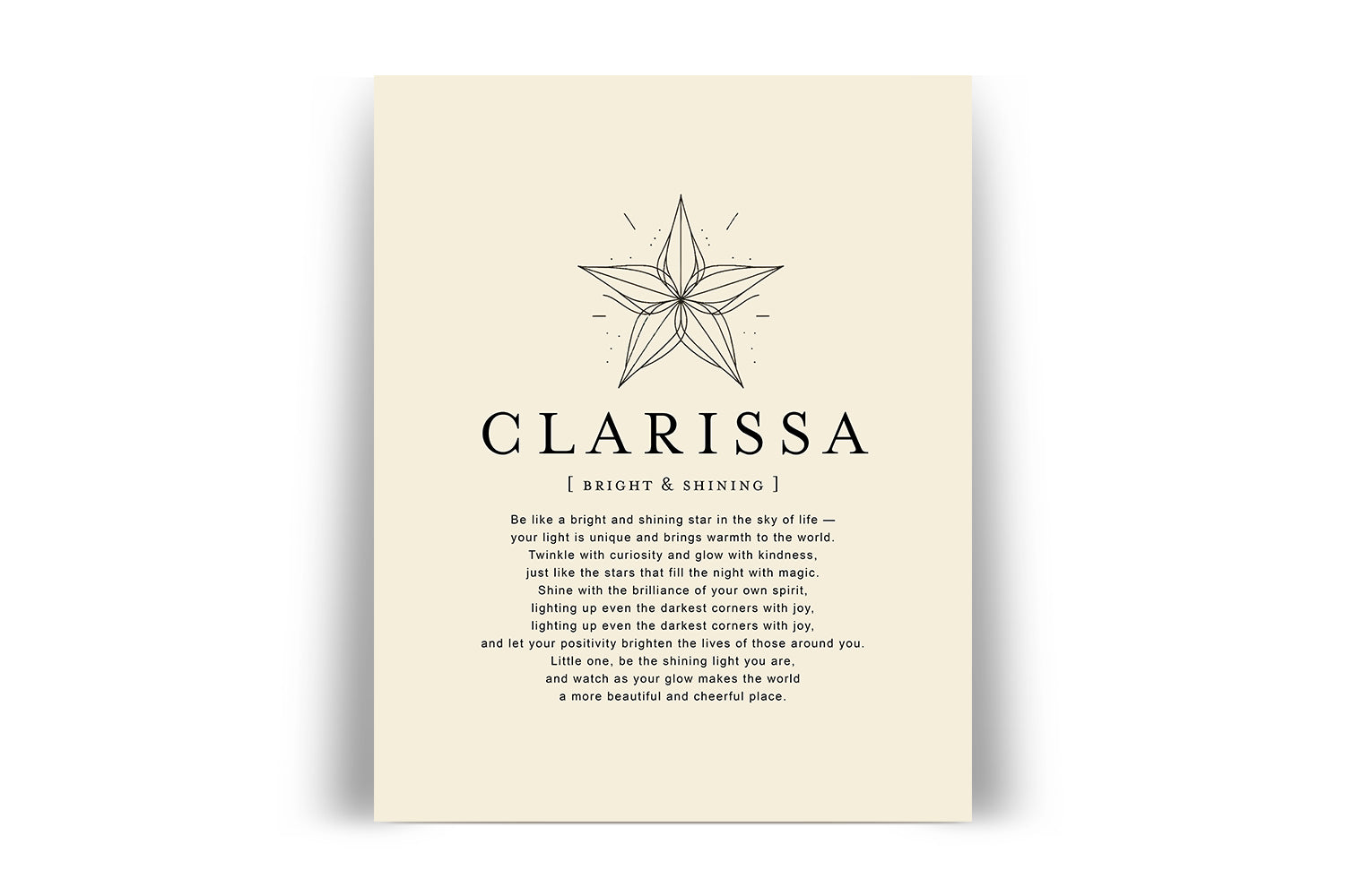 CLARISSA -  Name Art Print
