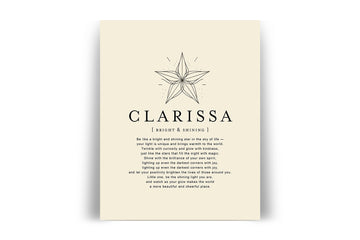 CLARISSA -  Name Art Print