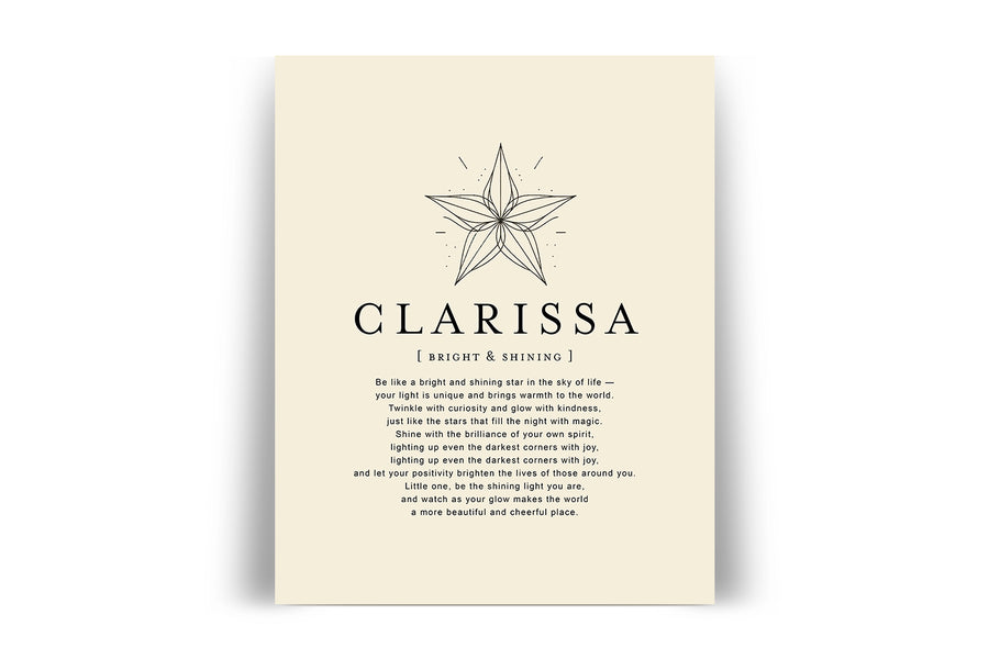 CLARISSA -  Name Art Print