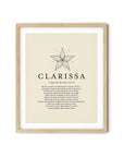 CLARISSA -  Name Art Print