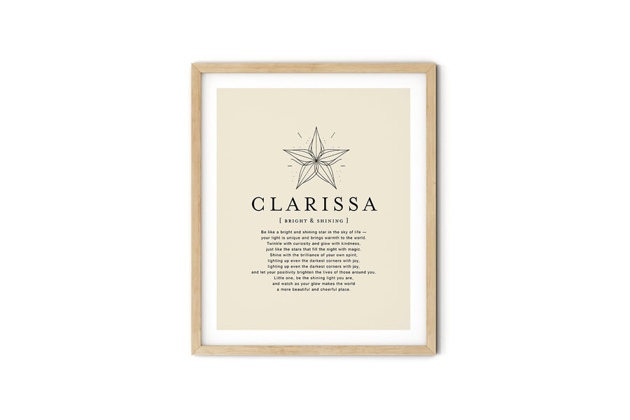 CLARISSA -  Name Art Print