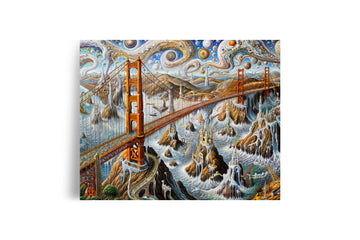 SAN FRANCISCO GOLDEN GATE SURREALISM POSTER