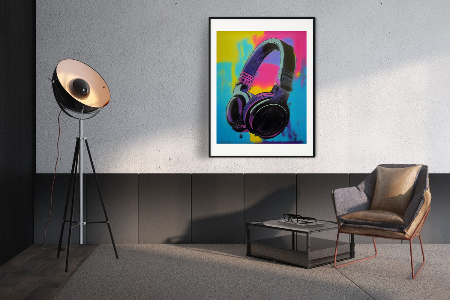 DJ HEADPHONES POSTER